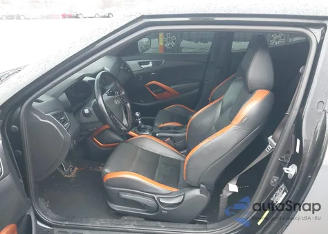 2016 Hyundai Veloster Turbo from USA, damaged, VIN KMHTC6AE0GU275772